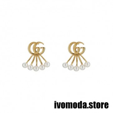 Lady's Gucci GG Marmont Crystal Jacket Earrings
