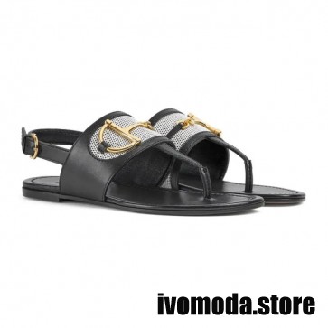 Lady's Gucci Thong Sandal With Horsebit