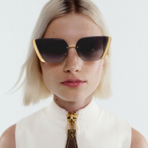 Lady's LV Moon Metal Cat Eye Sunglasses