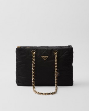 Lady's Prada Prada Re-Edition 1995 Chaîne large Re-Nylon bag Black