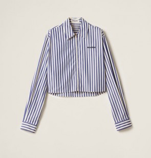 Lady's Miu Miu Striped poplin shirt