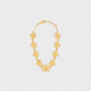 Lady's Celine Cœur Celine Bracelet In Brass With Gold Finish