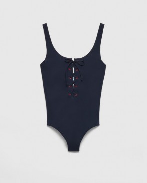 Lady's Prada One-Piece Stretch Jersey Swimsuit