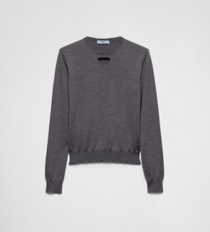Lady's Prada Wool crew-neck sweater