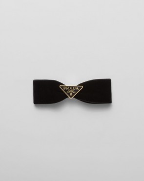 Lady's Prada Velvet hair clip