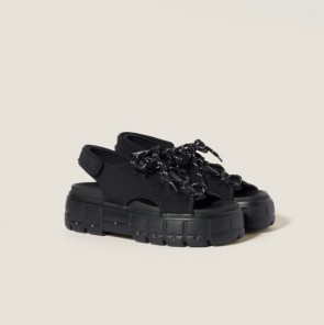 Lady's Miu Miu Chunky Neoprene Sandals