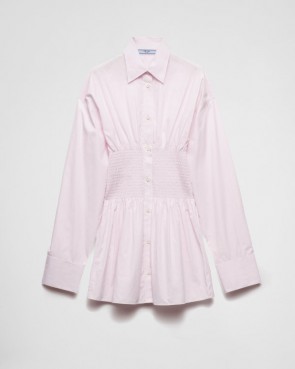 Lady's Prada Poplin Shirt With Smocking 