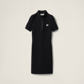 Lady's Miu Miu Viscose Turtleneck Mini-Dress
