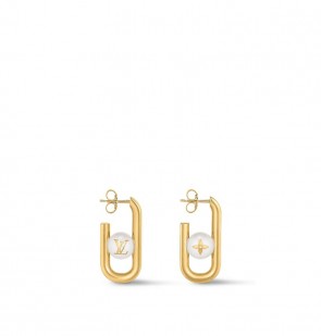 Lady's Louis Vuitton My LV Chain Pearls Earrings