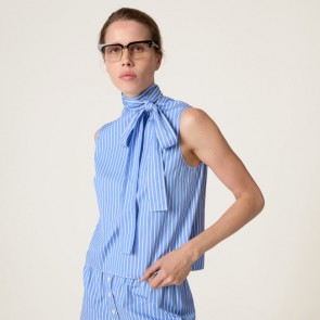 Lady's Miu Miu Striped Cotton Top