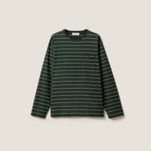 Lady's Miu Miu Long-Sleeved Cotton Jersey T-Shirt
