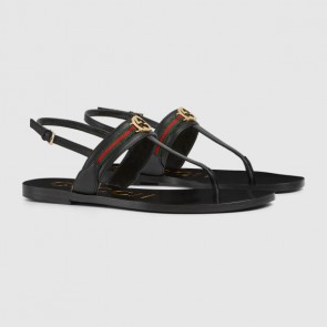 Lady's Gucci Interlocking G Web Sandal