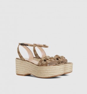 Lady's Gucci Espadrille With Horsebit