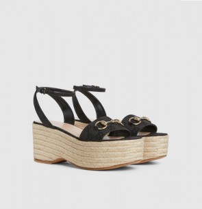 Lady's Gucci Espadrille With Horsebit