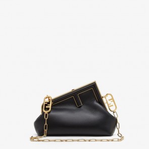 Lady's Fendi First Small Black nappa leather bag