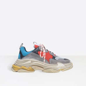 Triple S Multimaterial trainers sneakers with quilted effect 483513W06E34365