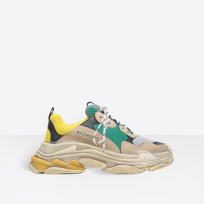 Triple S Multimaterial trainers sneakers with quilted effect 483513W06E37070