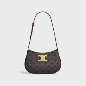 Celine Medium Tilly Bag In Triomphe Canvas
