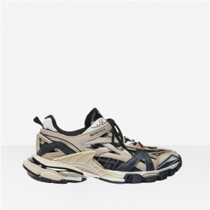 Balenciaga Track.2 Sneaker in beige and black neoprene and rubber