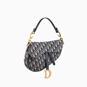 Women saddle bag in blue canvas M0446CTZQ_M928