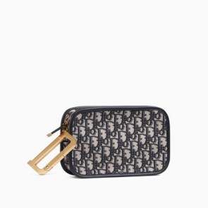 Women quake clutch in blue canvas S5700CTZQ_M928