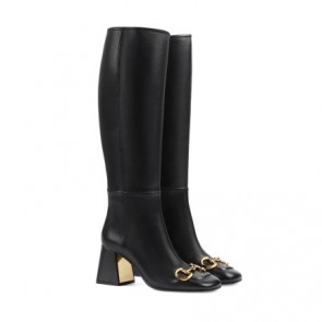 Lady's Gucci Horsebit Embellished Knee High Boots Shoes