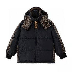 Fendi FF logo reversible down jacket for women&men