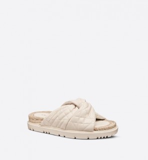 Dior Dtwist Slipper Shoe Platform Slide Cannage Lambskin Shoes
