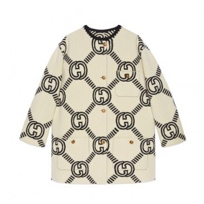 Lady's Gucci Reversible Interlocking G wool cardigan Clothes