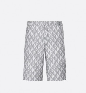 Men's Dior CD Diamond Bermuda Silk Shorts