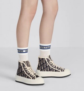 Lady's Dior Walk'N'Dior High-Top Platform Sneaker