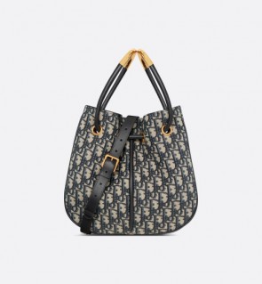 Lady's Dior Medium Dior Nolita Bag In Blue