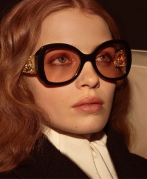 Lady's Chanel Butterfly Sunglasses Black