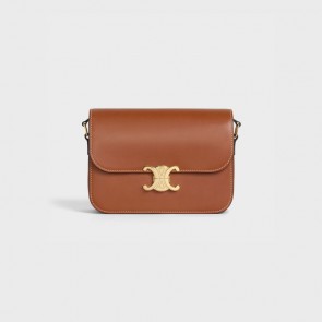 Celine Classique Triomphe Bag In Natural Calfskin