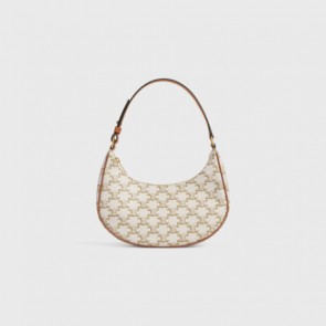 Celine AVA Bag In Triomphe Canvas And Calfskin