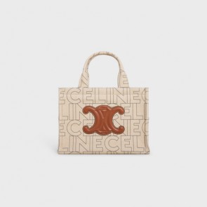Celine Small Cabas Thais Bag With Celine All-over Print