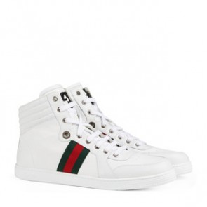 Gucci mens Leather high top sneaker 221825