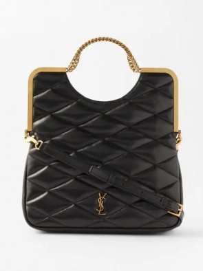 Saint Laurent 87 Quilted-Leather Clutch Bag