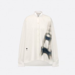 Lady's Dior Blouse With Wing Collar