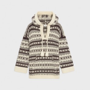 Lady's Celine Oversized Shetland Baja Pullover Sweater