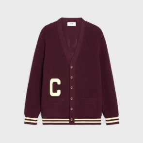 Men's Celine College Cardigan In Cotton