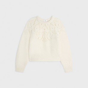 Lady's Celine Crew Neck Fair Isle Sweater 