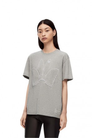 Lady's Loewe Bunny T-Shirt In Cotton