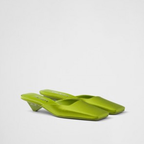 Lady's Prada Satin Mules