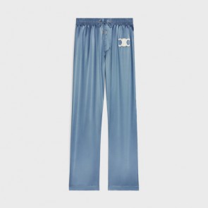 Lady's Celine Athletic Pants In Liquid Satin