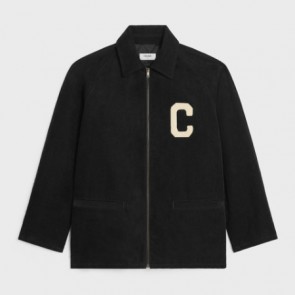 Men's Celine Jacket With Celine Paris Patch In Corduroy