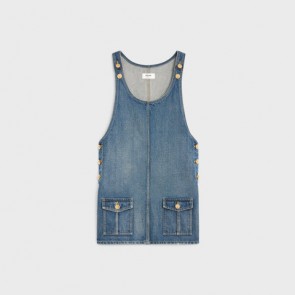 Lady's Celine Dungarees Mini Dress