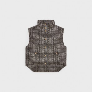 Lady's Celine Jacket With All-over Celine Print