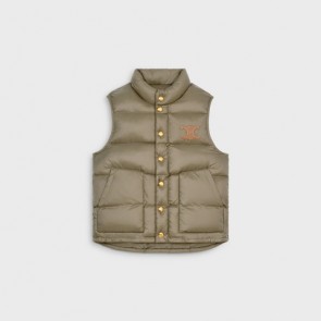 Lady's Celine Quilted Vest In Lightweight Nylon
