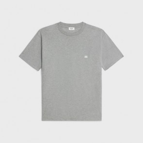 Lady's Celine Triomphe Loose T-Shirt In Cotton Jersey